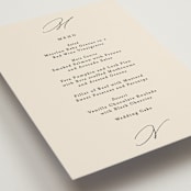 "Infinite" - Menus in Ivory by Angela Thompson - Detail