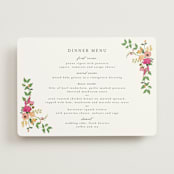 "Meadow Love" - Menus in Tropical by Susan Moyal - Front
