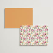 "Meadow Love" - Menus in Tropical by Susan Moyal - Back of Card Options
