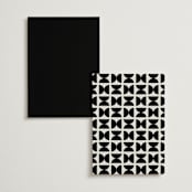 "Modern Monogram" - Menus in Latte by Jackie Crawford - Back of Card Options