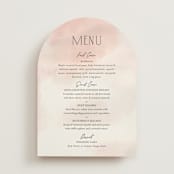 "First light" - Menus in Blush by Itsy Belle Studio - Front