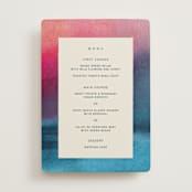 "At Dusk" - Menus in Sunset by Sumak Studio - Front