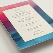 "At Dusk" - Menus in Sunset by Sumak Studio - Detail