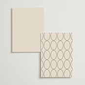 "Script and Monogram" - Menus in Sand by Carolyn MacLaren - Back of Card Options