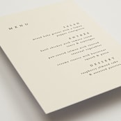 "Simply" - Menus in Linen by Brianne Larsen - Detail
