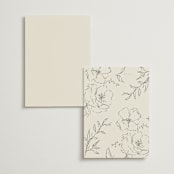 "Wonderful Tonight" - Menus in Oreo Creme by Design Lotus - Back of Card Options