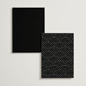 "Classic Chic" - Menus in Pearl by Shirley Lin Schneider - Back of Card Options