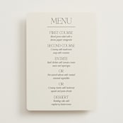 "Modernique" - Menus in Stone by Ashlee Townsend - Front