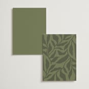 "Fero" - Menus in Blush by Pati Cascino - Back of Card Options