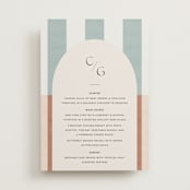 "Trois" - Menus in Almond by Blustery August - Front