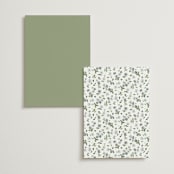 "Wistful" - Menus in Mist by Everett Paper Goods - Back of Card Options