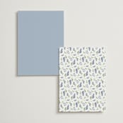 "Lavender" - Menus in Tuscany by Claudia Orengo - Back of Card Options
