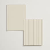 "Floral Stamp" - Menus in Ivory by Baumbirdy - Back of Card Options