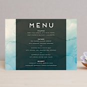 "Ombio" - Menus in Aqua by GeekInk Design - Front