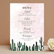 "Cacti" - Menus in Rose Crystal by Cass Loh - Front