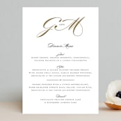 "Flourish" - Menus in Antique by Jennifer Postorino - Front