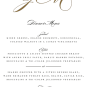 "Flourish" - Menus in Antique by Jennifer Postorino - Detail
