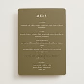 "Savanna" - Menus in Fern by Lindsay Megahed - Front