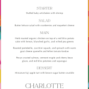 "To the max" - Menus in Garden by Inkblot Design - Detail
