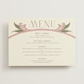"1081" - Menus in Blush by GeekInk Design - Front