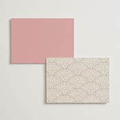 "1081" - Menus in Blush by GeekInk Design - Back of Card Options