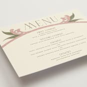 "1081" - Menus in Blush by GeekInk Design - Detail