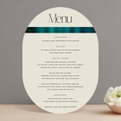 "Spectrum" - Menus in Teal by Heather Schertzer - Front