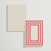 "Montauk" - Menus in Berry by Megan Davis - Back of Card Options