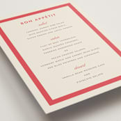 "Montauk" - Menus in Berry by Megan Davis - Detail