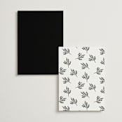 "Poem" - Menus in Snow by Maja Cunningham - Back of Card Options