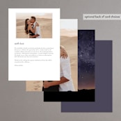 "Starry Skies" - Menus in Twilight by Kelly Schmidt - Back of Card Options