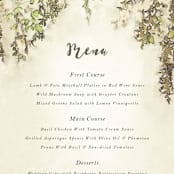 "English Countryside" - Menus in Moss by Design Lotus - Detail
