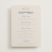 "Pavilion" - Menus in Navy by Petra Kern - Front