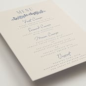 "Pavilion" - Menus in Navy by Petra Kern - Detail