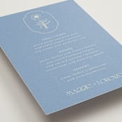 "Flora Arch" - Menus in Cerulean by Baumbirdy - Detail