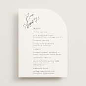 "Scripted Elegance" - Menus in Linen by Ana de Sousa - Front