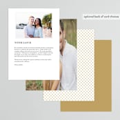 "Floral Vignette" - Menus in Brass by Kristen Smith - Back of Card Options