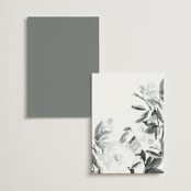 "When I Fall In Love" - Menus in Snow Bright by Design Lotus - Back of Card Options