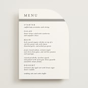 "Portrait" - Menus in Platinum by Heather Schertzer - Front