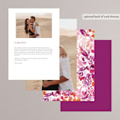 "veranda" - Menus in Merlot by Angela Marzuki - Back of Card Options