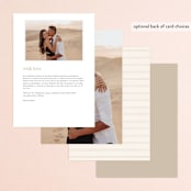 "Lakefront" - Menus in Natural by Robert and Stella - Back of Card Options
