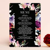 "Beauties" - Menus in Noir by Lori Wemple - Front