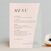 "Eleanor" - Menus in Rose by Creative Parasol - Front