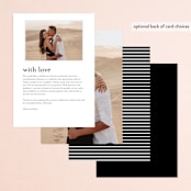 "At Last" - Menus in Onyx by Lauren Chism - Back of Card Options