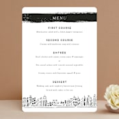 "Love In The City" - Menus in Pearl by Shiny Penny Studio - Front