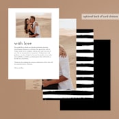 "Love In The City" - Menus in Pearl by Shiny Penny Studio - Back of Card Options