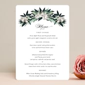 "Wall Flower" - Menus in Greenery by Jennifer Postorino - Front