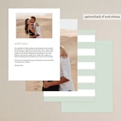 "Wall Flower" - Menus in Greenery by Jennifer Postorino - Back of Card Options