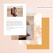 "Garden" - Menus in Peach by Lori Wemple - Back of Card Options