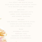 "Garden" - Menus in Peach by Lori Wemple - Detail